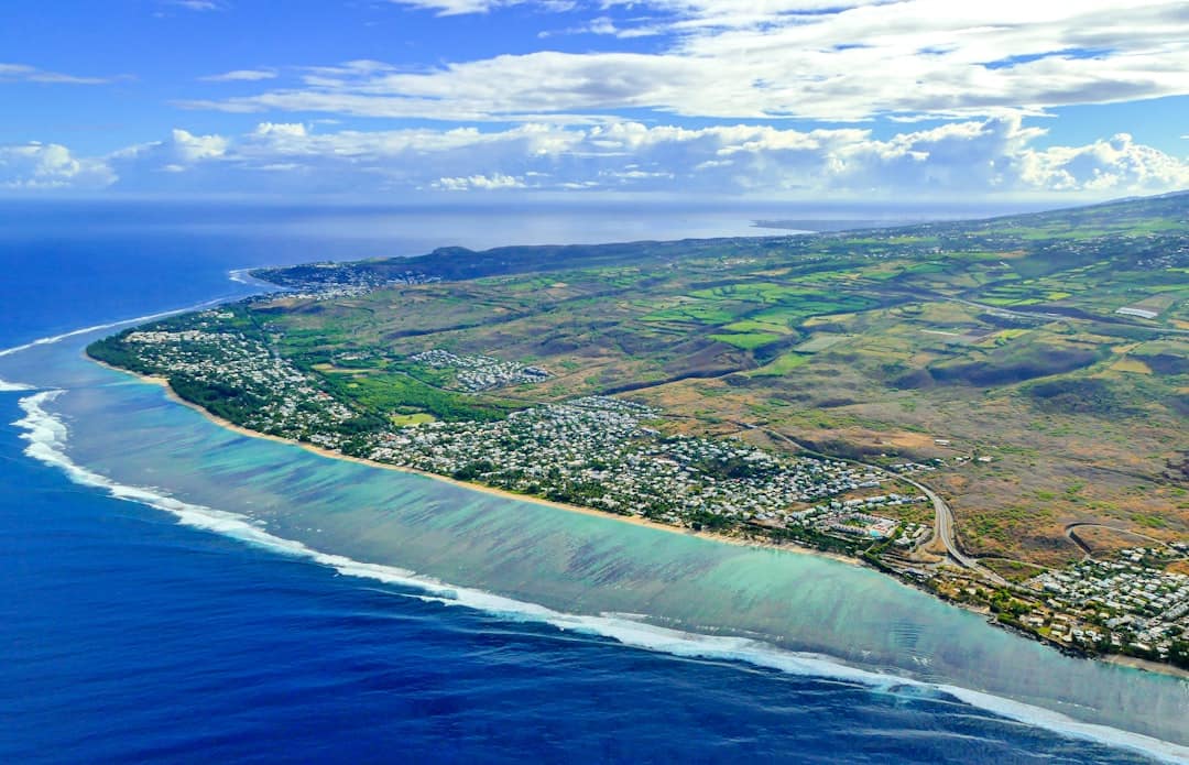 Lagon de l'Ermitage vu du ciel
