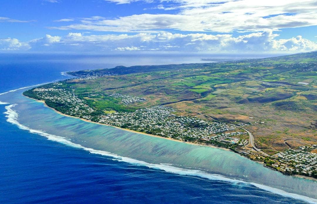 Lagon de l'Ermitage vu du ciel