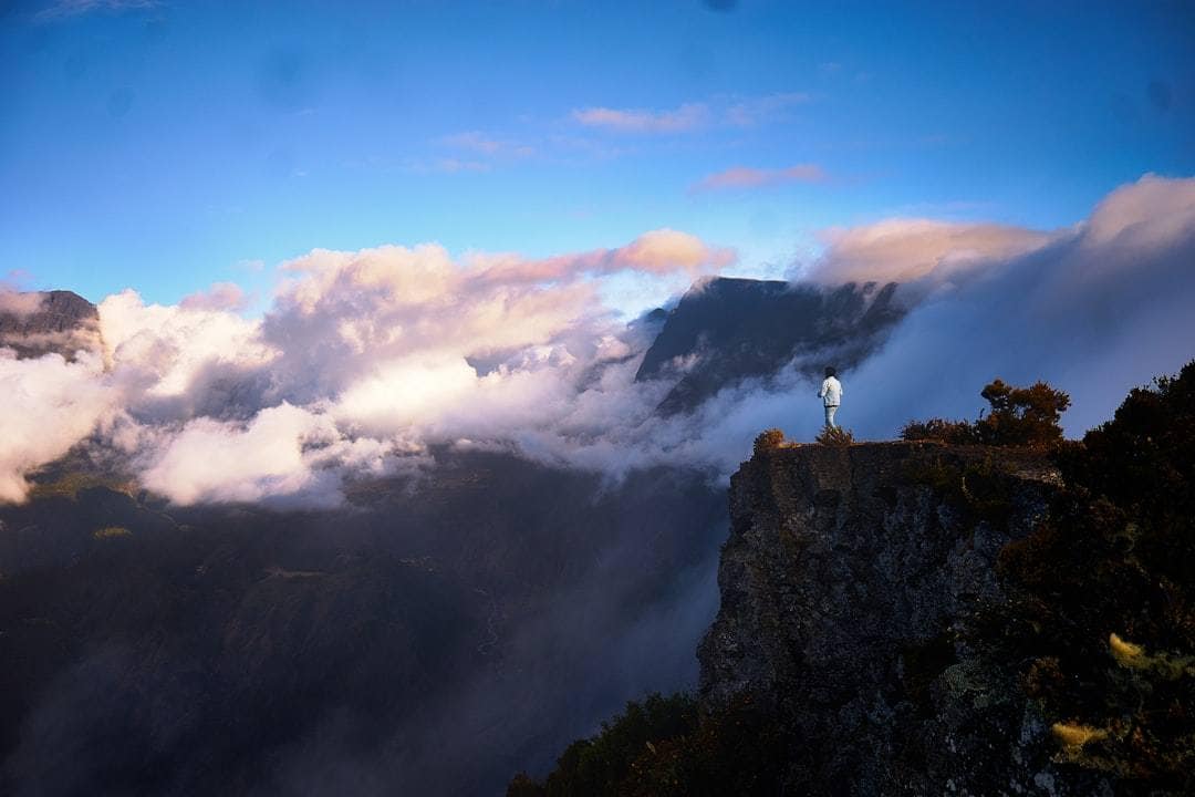 Le cirque de Mafate depuis le Maïdo, îlets et remparts