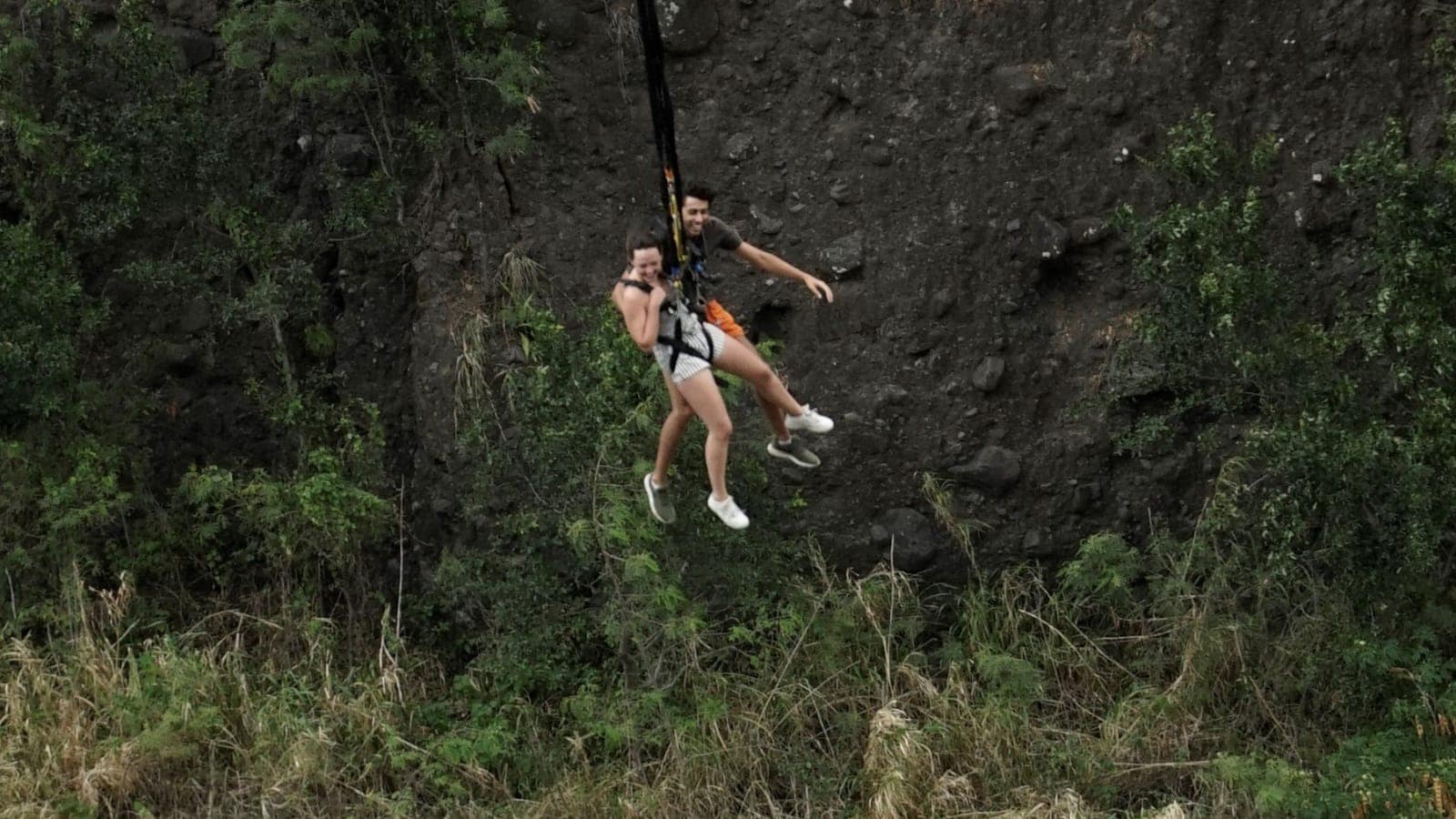 Le pendulaire, chute suivie d'un grand balancier horizontal