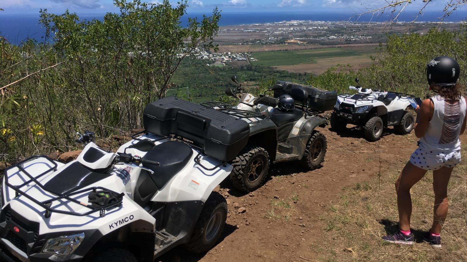Quad solo au Dimitile, l'accès motorisé aux hauts de Cilaos