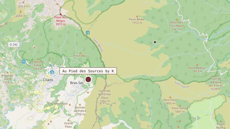 Carte situant Au Pied des Sources by K