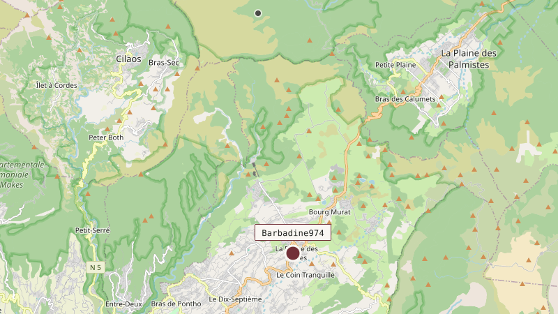 Carte situant Barbadine974