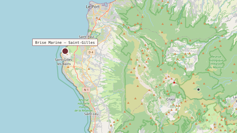 Carte situant Brise Marine — Saint-Gilles