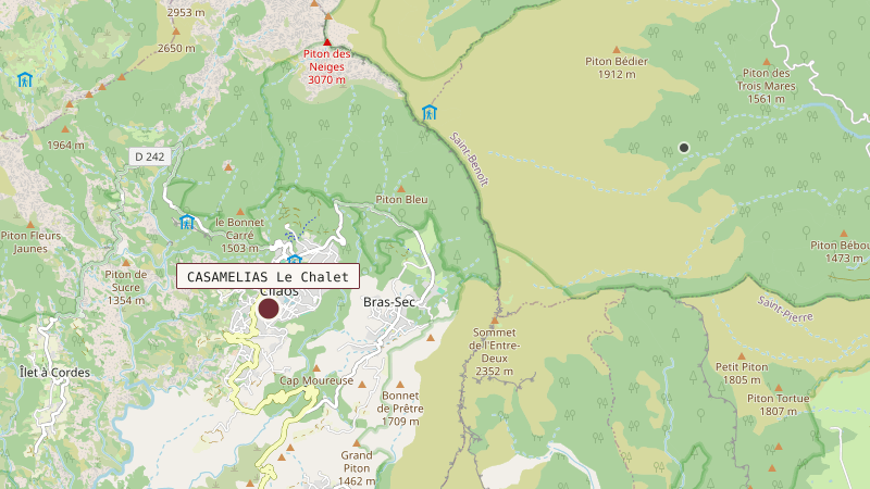 Carte situant CASAMELIAS Le Chalet