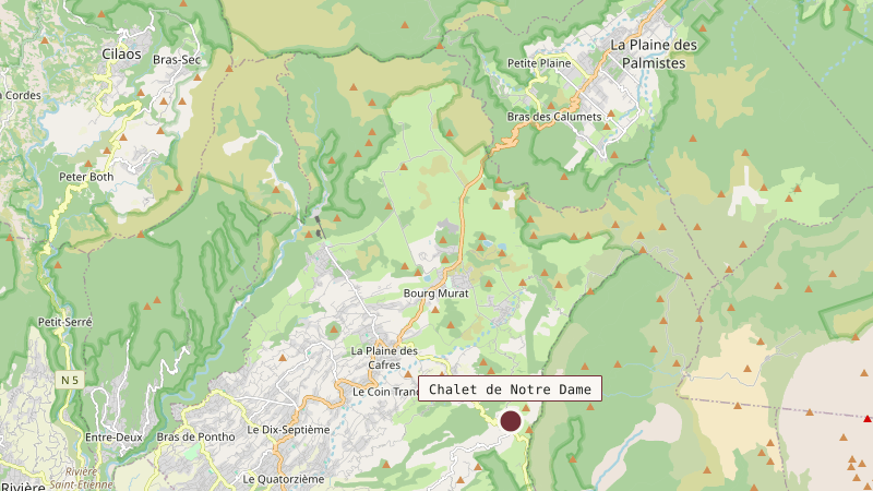 Carte situant Chalet de Notre Dame