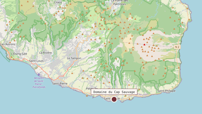 Carte situant Domaine du Cap Sauvage