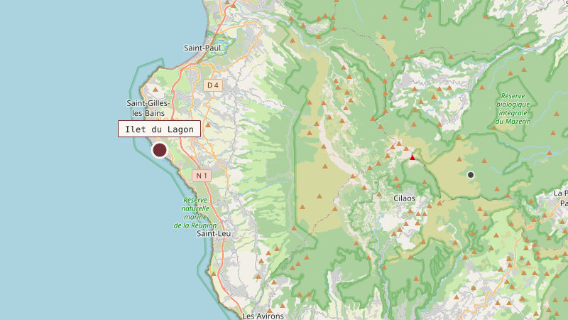 Carte situant Ilet du Lagon