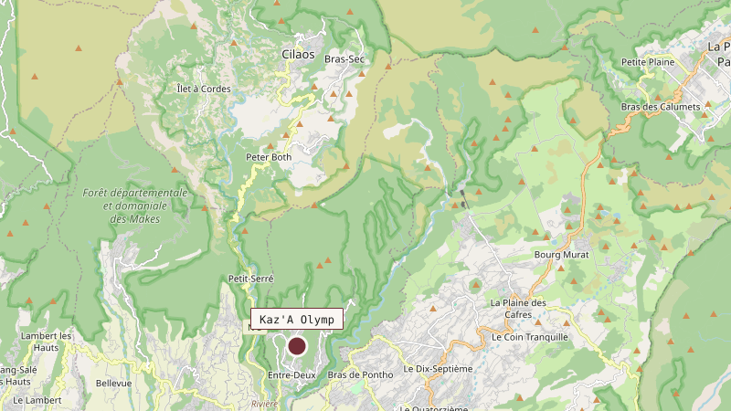 Carte situant Kaz'A Olymp