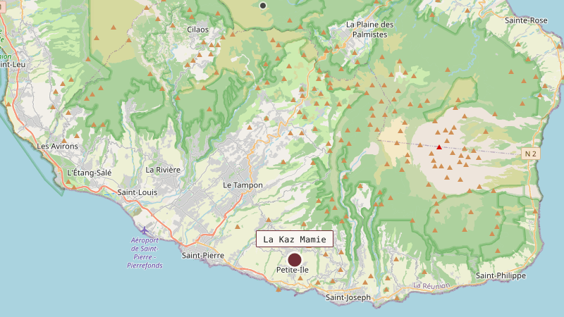 Carte situant La Kaz Mamie