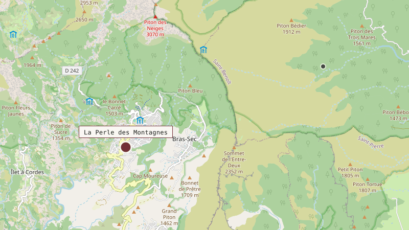 Carte situant La Perle des Montagnes