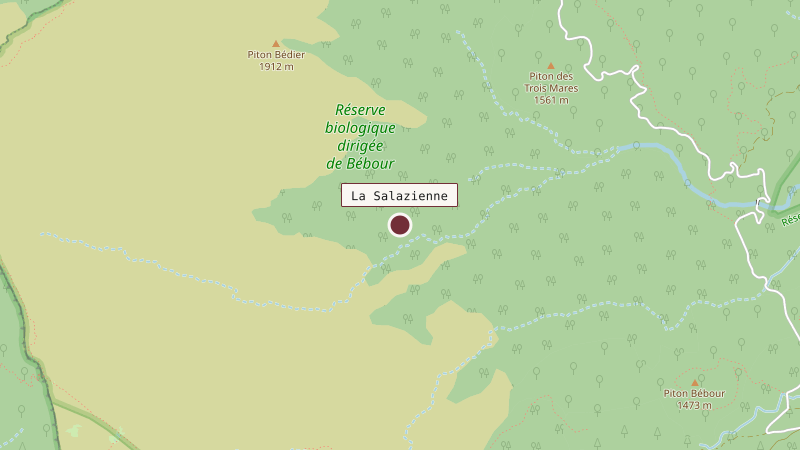 Carte situant La Salazienne
