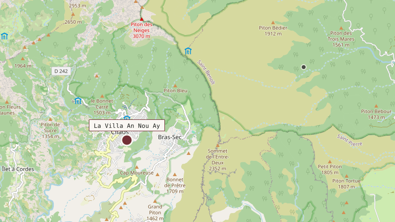 Carte situant La Villa An Nou Ay