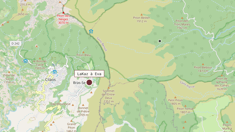 Carte situant LaKaz à Eva