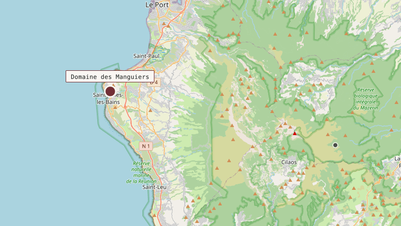 Carte situant Domaine des Manguiers
