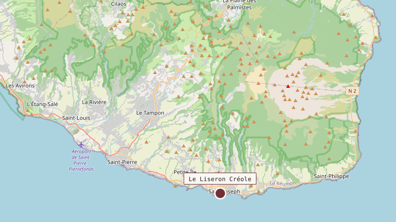 Carte situant Le Liseron Créole