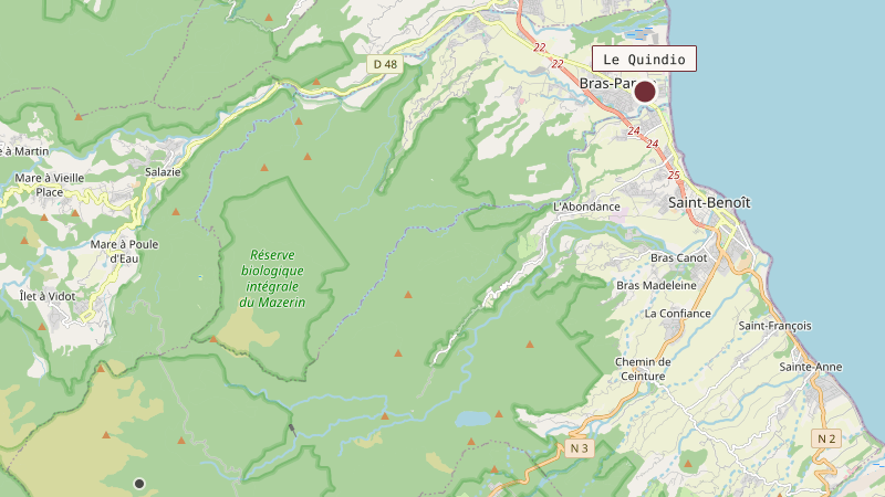 Carte situant Le Quindio