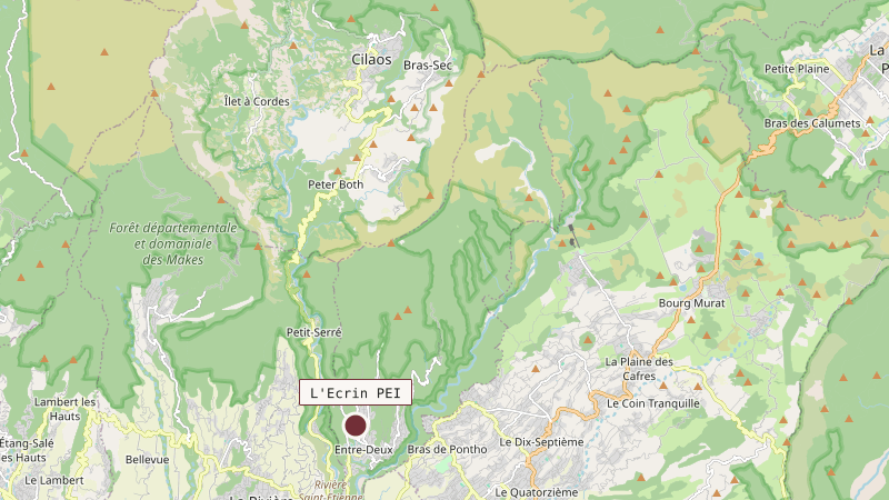 Carte situant L'Ecrin PEI