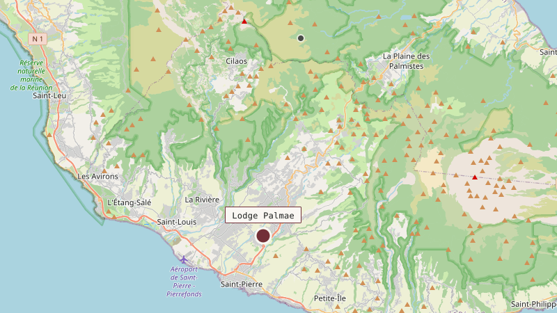 Carte situant Lodge Palmae