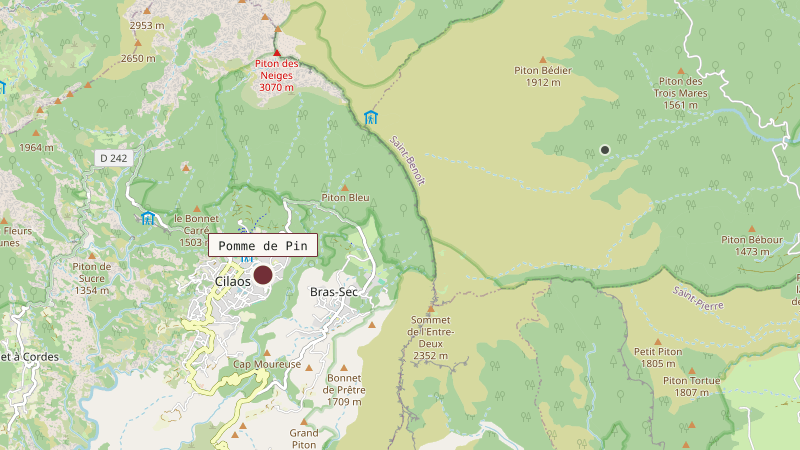 Carte situant Pomme de Pin