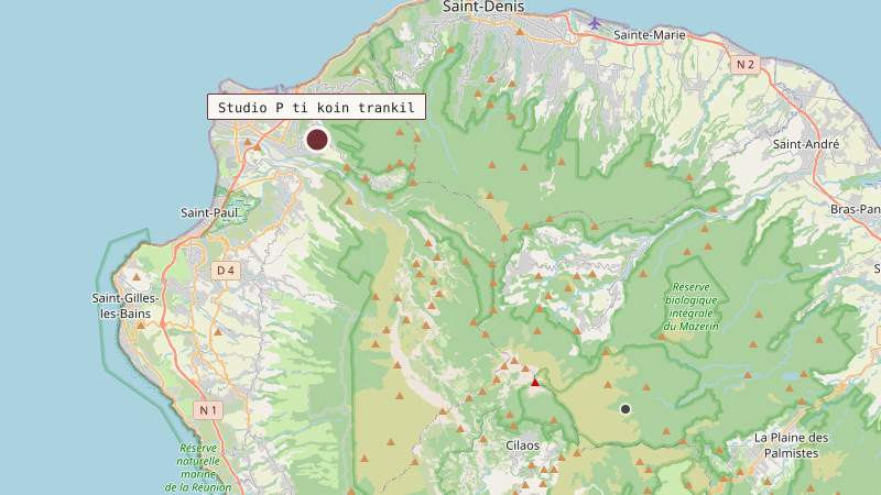 Carte situant Studio P ti koin trankil