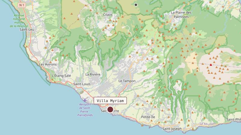 Carte situant Villa Myriam