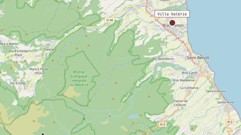 Carte situant Villa Valérie