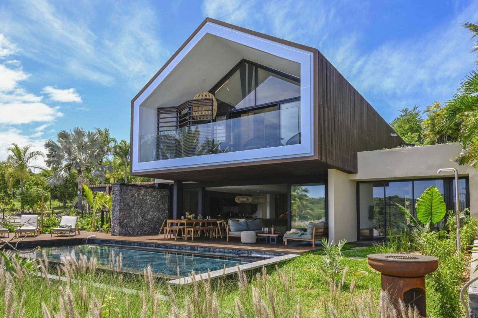 Villa contemporaine et bassin, Boucan Canot · © Domaine des Manguiers